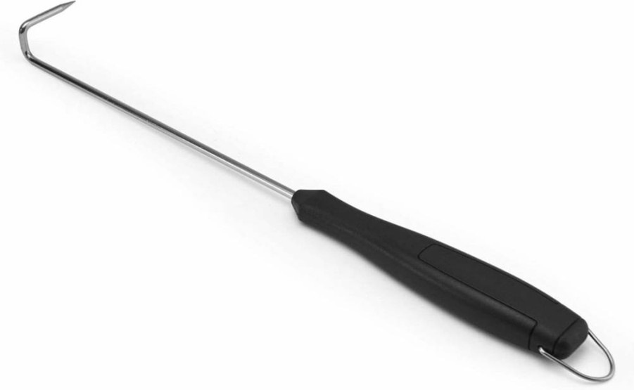 Farberware Barbecue Meat Hook - Heavy Duty Stainless Steel Grill Tool for Meat Handling, Black