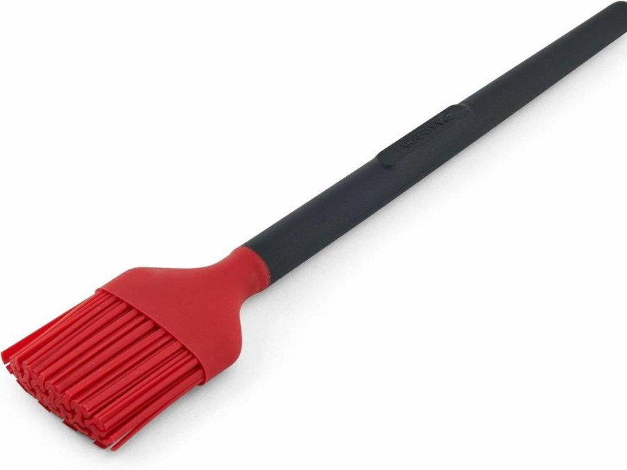 Farberware 11.1-Inch Red and Black Silicone Basting Brush for Barbecue Grilling