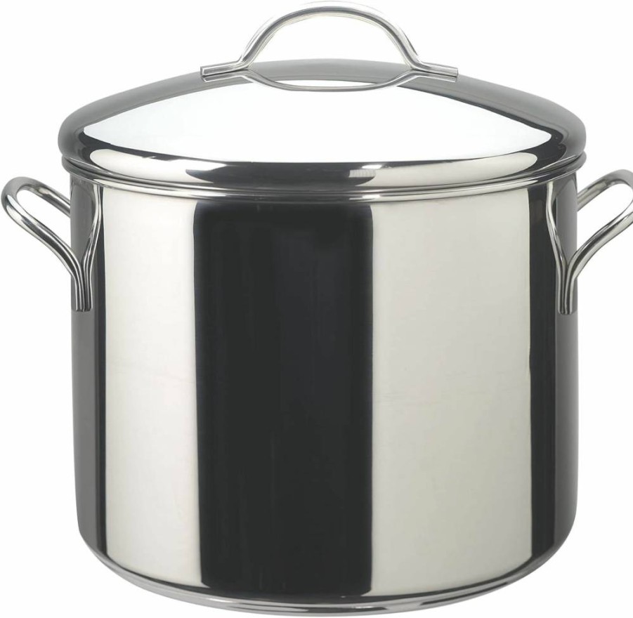 Farberware 2-Quart Stainless Steel Saucepan with Mirror Satin Finish & Lid, Silver - Classic Cookware for Sauces and More