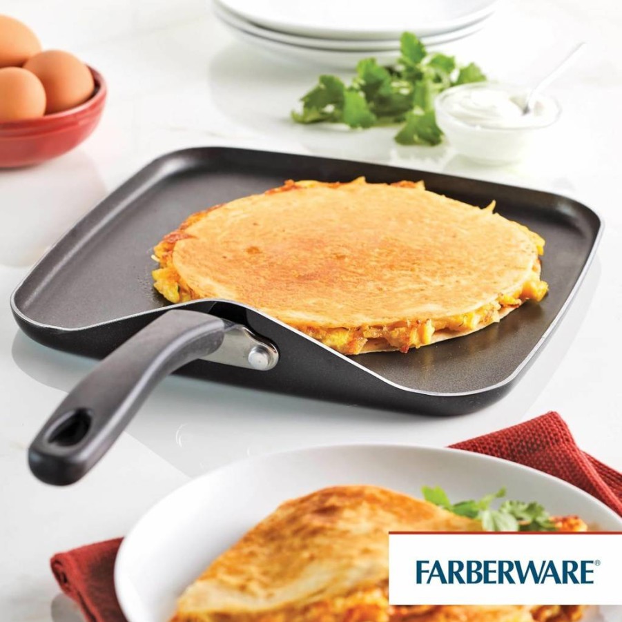 Farberware Diamondmax Nonstick 3-Quart Straining Saucepan with Lid, Dishwasher Safe, Black Cookware for Effortless Cooking