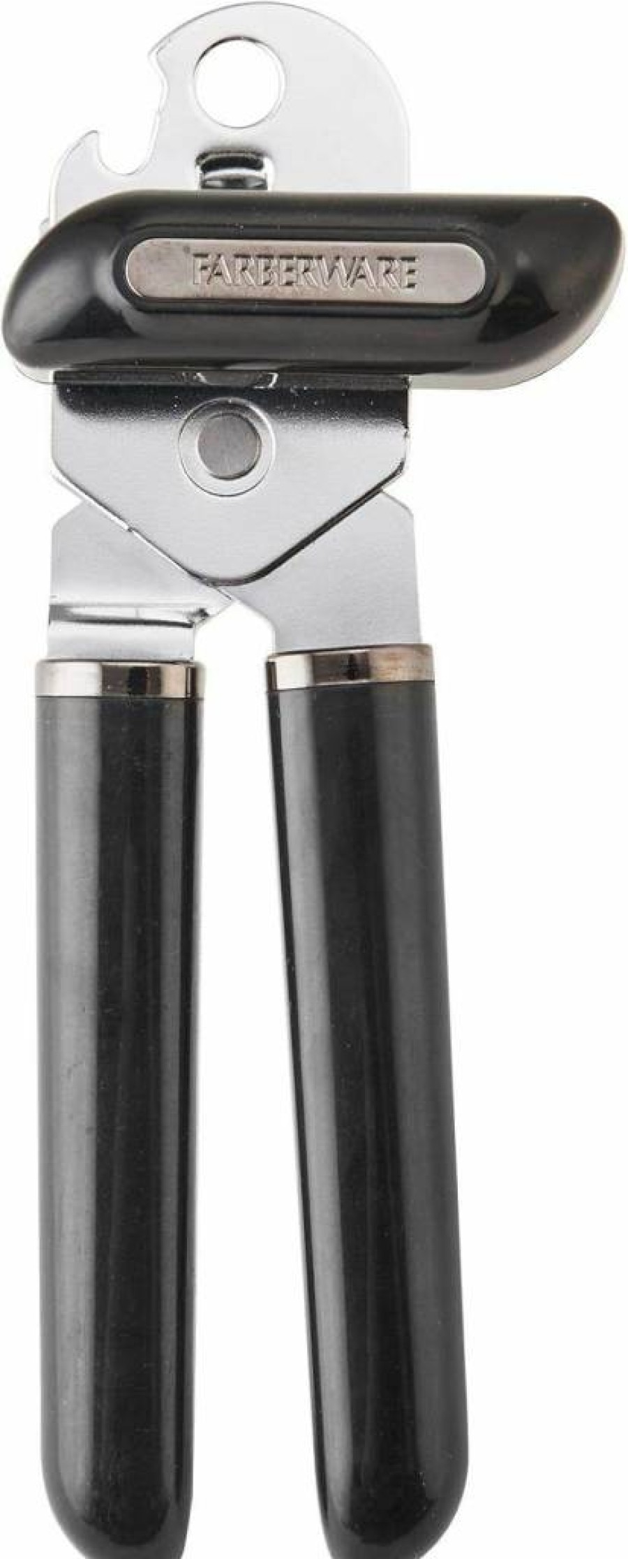 Farberware Professional 7.87-Inch Black Can Opener and Bottle Opener - Durable Kitchen Tool