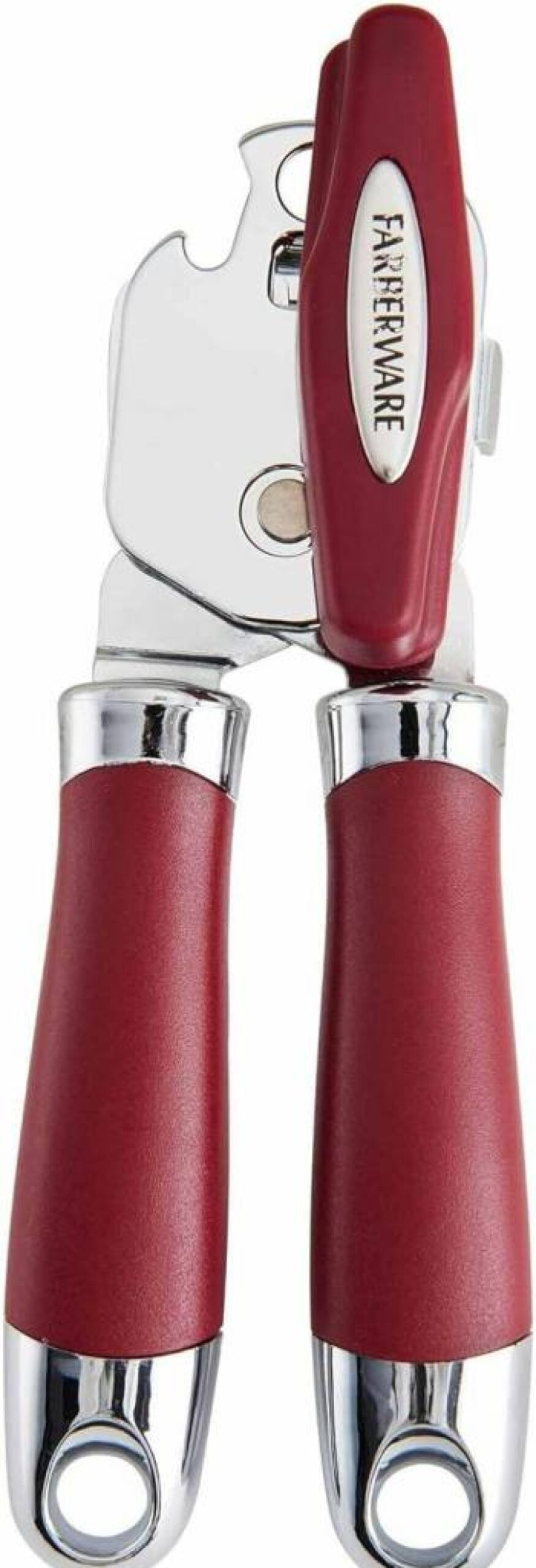 Farberware Pro 2 Can Opener - Red, One Size, Durable Manual Can Opener with Easy Grip Handle, Smooth Operation, Compact Design for Kitchen