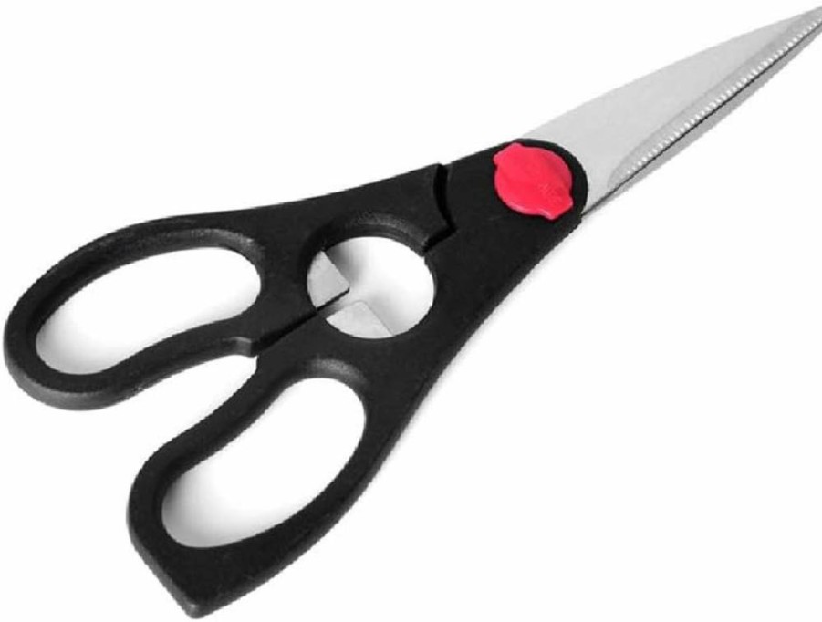 Farberware Black Kitchen Shears 1-Piece Heavy Duty Cooking Scissors for Herbs Meat Poultry