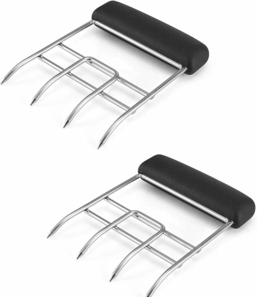 Farberware 2-Piece BBQ Meat Shredder Claws for Pulled Pork and Chicken, Heat-Resistant Black Nylon Handles