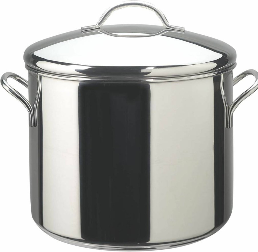 Farberware Classic 1 Quart Stainless Steel Saucepan with Lid - 11.2 Inch Diameter, Silver Cookware for Kitchen Cooking & Boiling