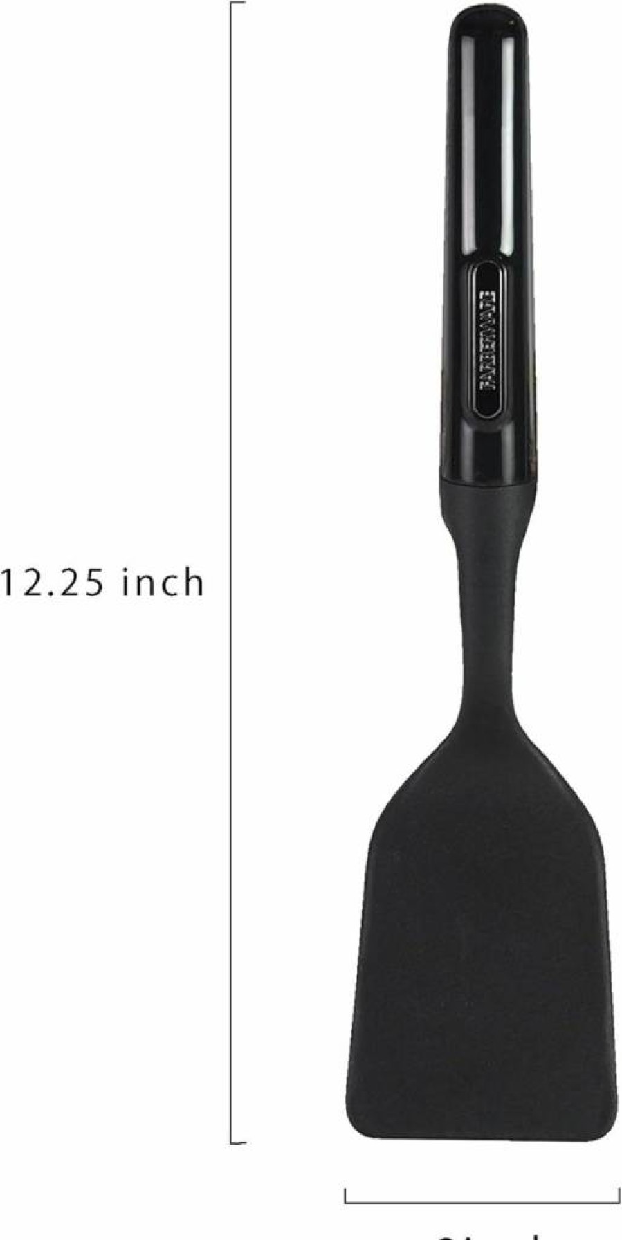 Farberware Professional Nylon Turner Spatula - Heat Resistant, Non-Stick Safe Kitchen Utensil, Black, One Size