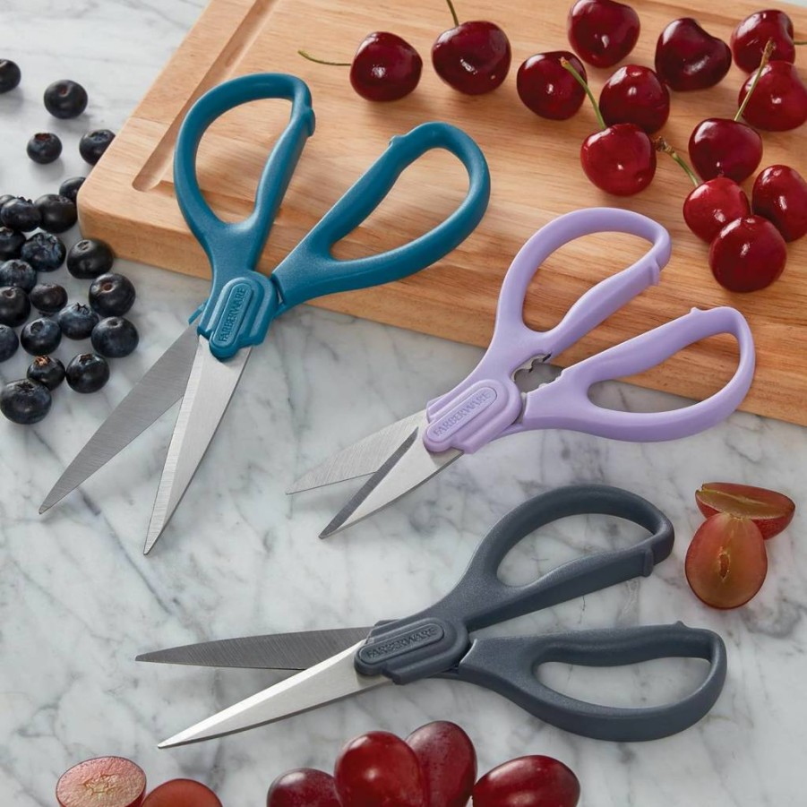 Farberware 3-Piece Multicolor All-Purpose Kitchen Scissors Set